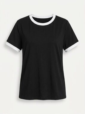 Black Plain tees | Unisex Black shirt |